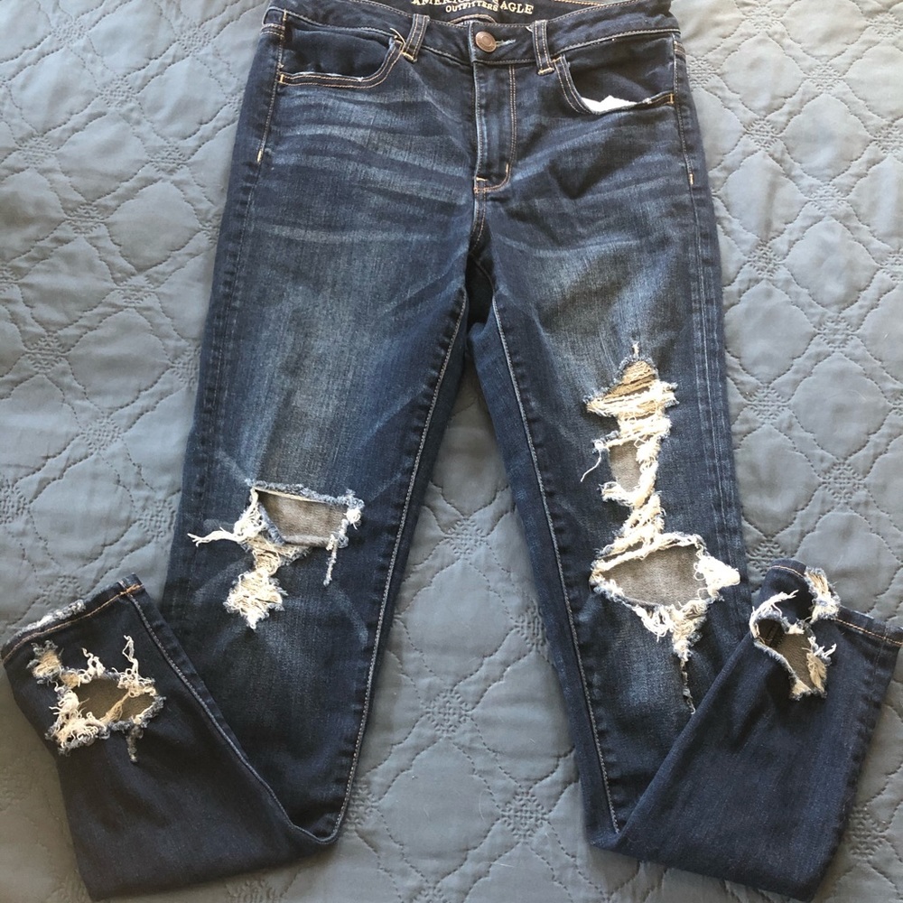 Super Stretch ripped denim Jeggings
